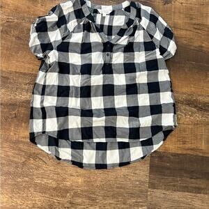 Checkered Shirt - Black and White